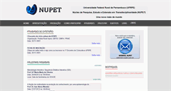 Desktop Screenshot of nupet.com.br