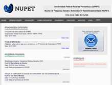 Tablet Screenshot of nupet.com.br